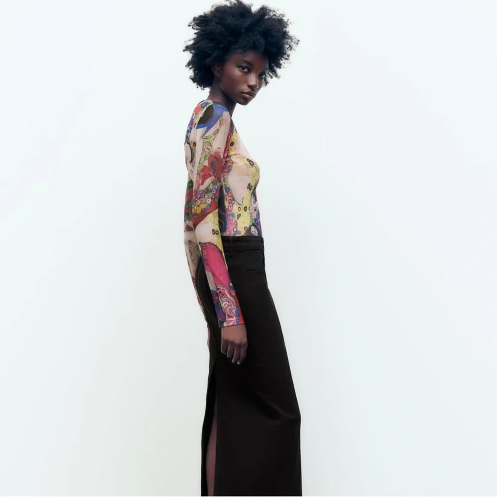 Zara Limited Edition The Virgin Gustav Klimt Long Sleeve Bodysuit - Picture 7 of 9